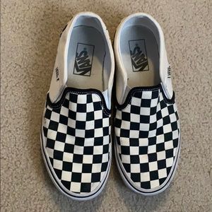 barely worn checkered Vans